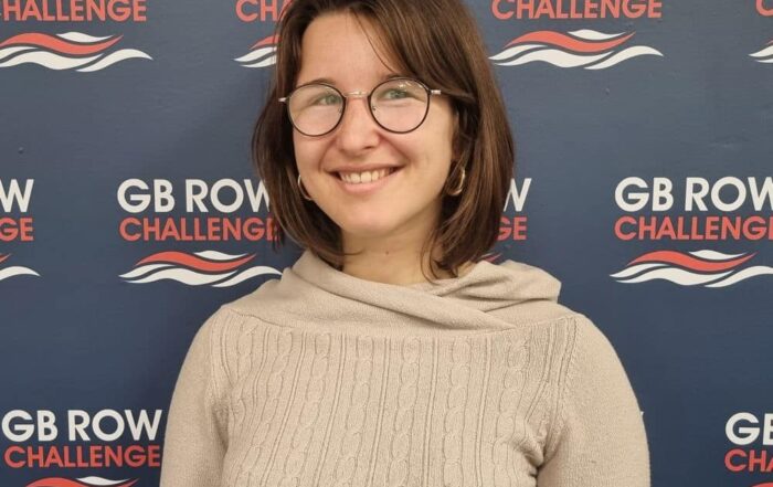Image shows PhD student Laura Fantuzzi. She wears glasses and has short brown hair.