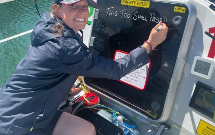 Skipper of Sea Change, Kat Bruce