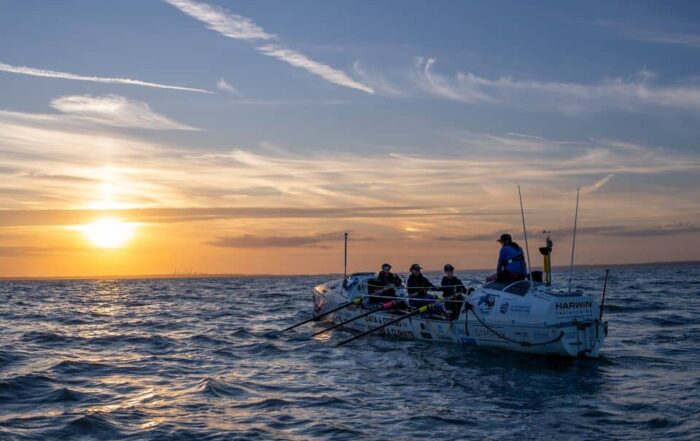 Team Sea Change at sunset on the Solent