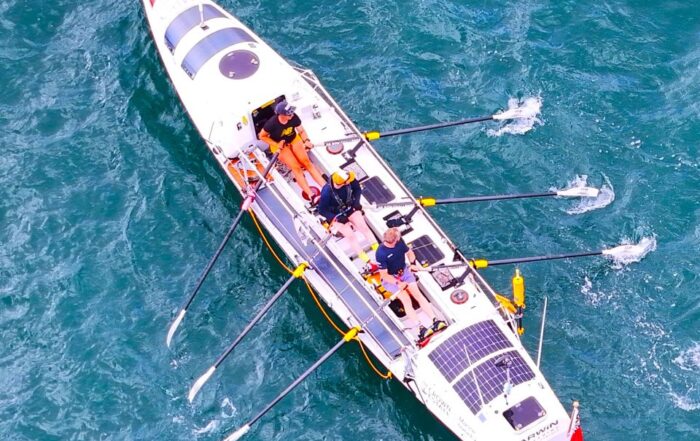 Picture of Coastal Odyssey's boat taken by a drone