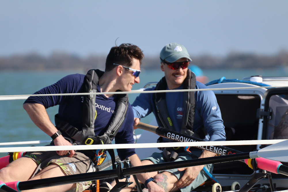 Rowmads-Brothers Stefano and Marco Capella on an ocean rowing boat